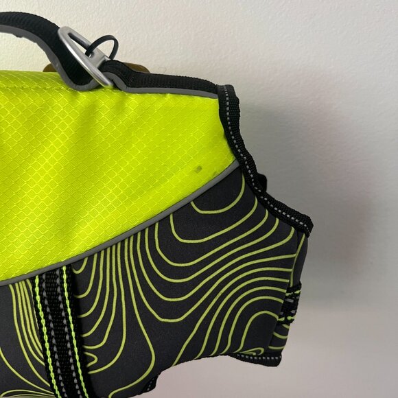 NWT Arcadia Trail High Visibility Flotation Aid For Dogs - Neon Green - Picture 11 of 11